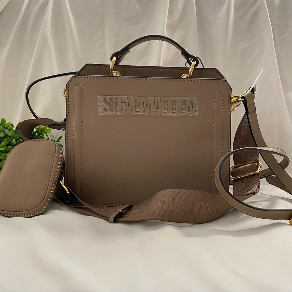 Steve Madden Bevelyn Convertible Tote Bag - Mushroom